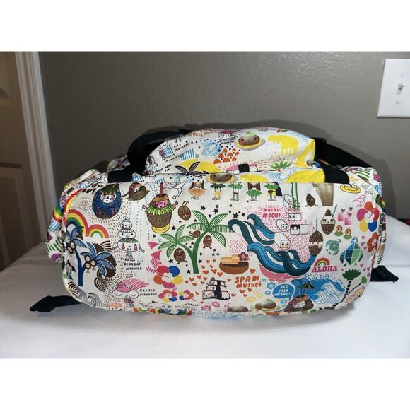 RARE LeSportSac Onolicious Food Hawaii Exclusive Large Rucksack Backpack Bag - Picture 6 of 9